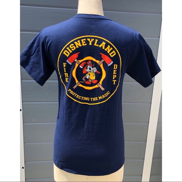 Disneyland Fire Dept Protecting The Magic Gildan T shirt Dark Blue all size . Disneyland Fire Dept Protecting The Magic Gildan T shirt Dark Blue all size .